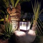 Decorative Outdoor Led Spotlight in White Aluminum or Corten - Bettina Viadurini