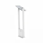 Outdoor Solar Led Spotlight in White or Matt Black Aluminum - Agorio Viadurini