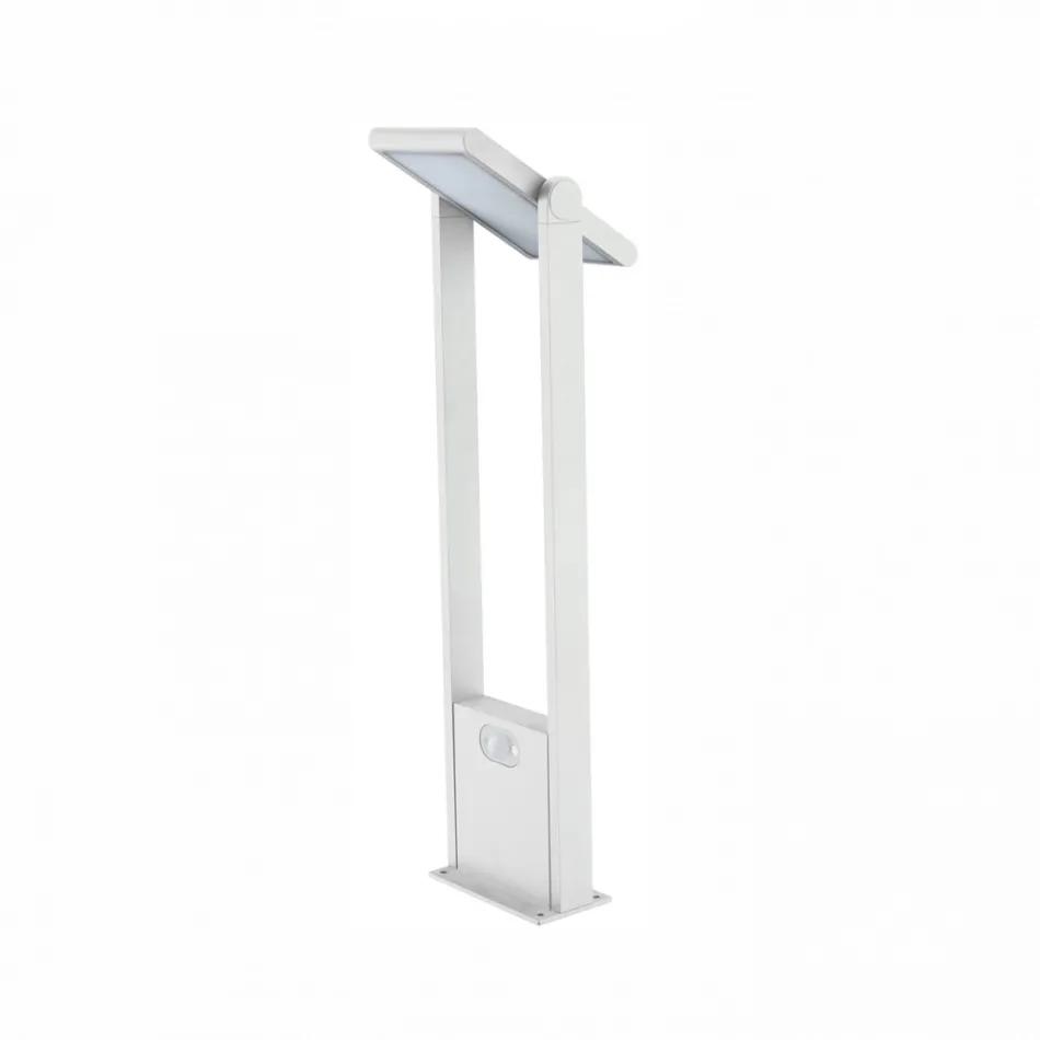 Outdoor Solar Led Spotlight in White or Matt Black Aluminum - Agorio Viadurini