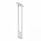 Outdoor Solar Led Spotlight in White or Matt Black Aluminum - Agorio Viadurini