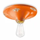 Spotlight from vintage crafted ceiling ceramic Erica Ferroluce Viadurini