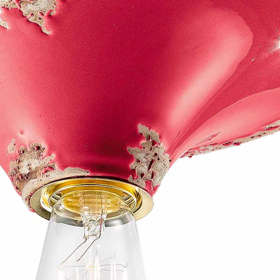 Spotlight from vintage crafted ceiling ceramic Erica Ferroluce Viadurini