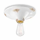 Spotlight from vintage crafted ceiling ceramic Erica Ferroluce Viadurini