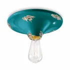 Spotlight from vintage crafted ceiling ceramic Erica Ferroluce Viadurini