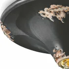 Spotlight from vintage crafted ceiling ceramic Erica Ferroluce Viadurini