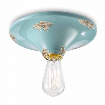 Spotlight from vintage crafted ceiling ceramic Erica Ferroluce Viadurini