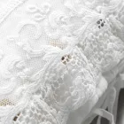 Linen Pillowcase with White Lace for Luxury Design Bed Made in Italy - Kiss Viadurini