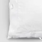 Square Pillowcase in White Heavy Linen and Laces Made in Italy - Matero Viadurini