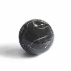 Sphere Paperweight in Polished Black Portoro Marble Modern Design 2 Sizes - Sphere Viadurini