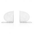 Transparent Plexiglass Bookends Design with Design Map - Aretone