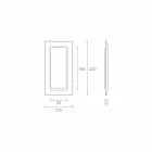 Fiam Italia Dorian floor / wall mirror 202x105cm made in Italy Viadurini