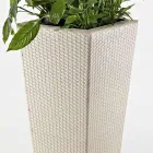 Outdoor Flower Pot Holder in Hand Woven Polyrattan - Experia Viadurini