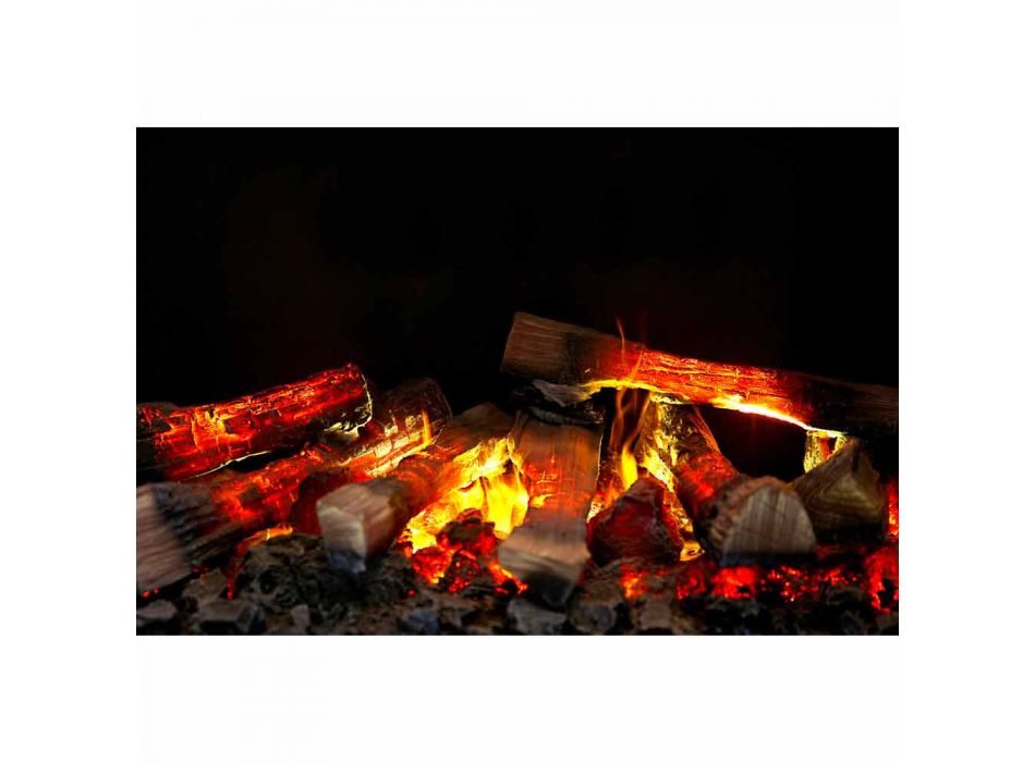 Freestanding electric fireplace Newport Viadurini