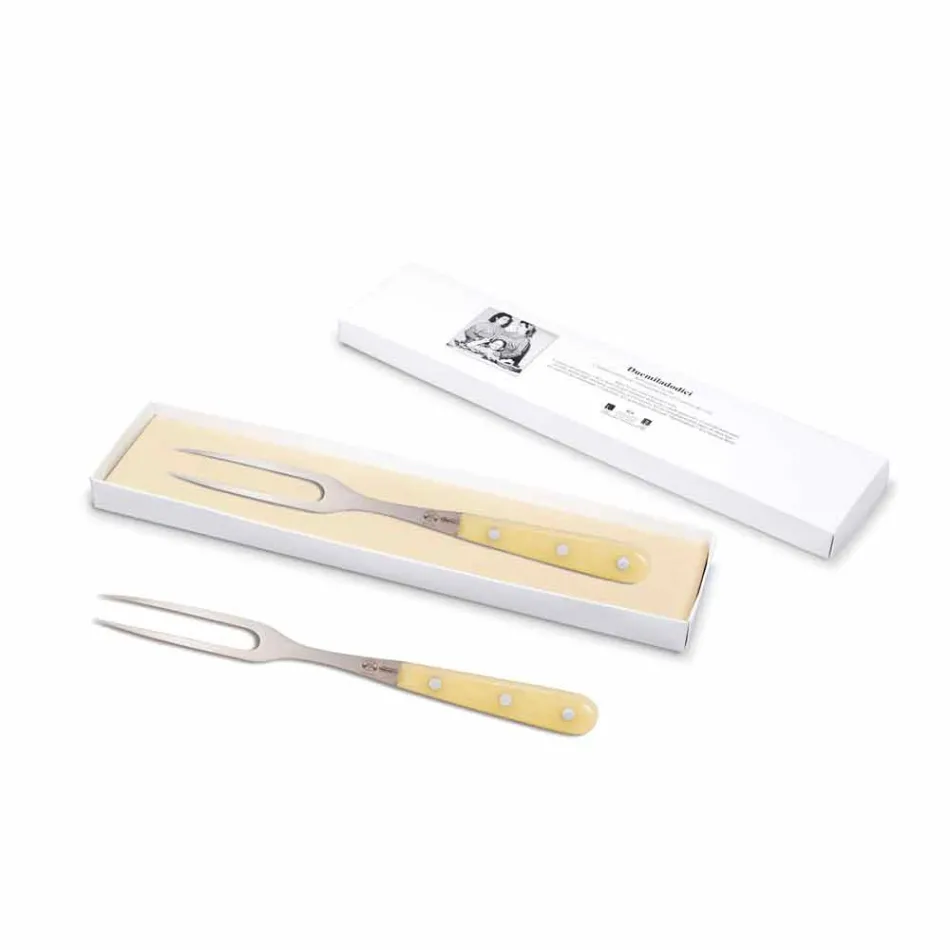 Berti Stainless Steel Slicing Fork exclusively for Viadurini - Besano Viadurini