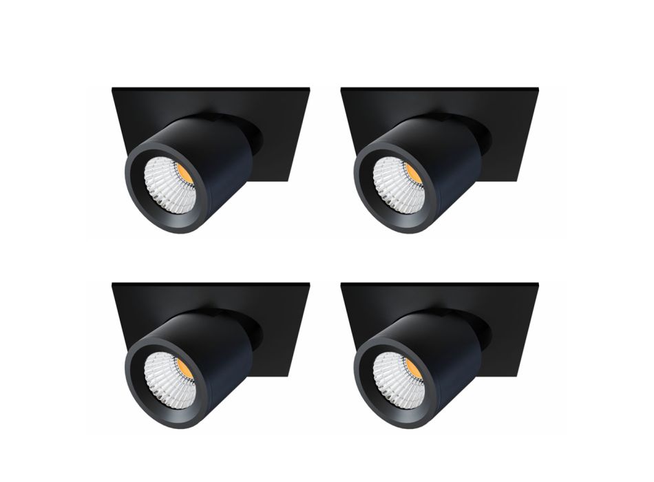 Photoprojector Ceiling Lamp in White or Black Aluminum 4 Pieces - Etruscan Viadurini