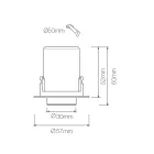 Photoprojector Ceiling Lamp in White or Black Aluminum 4 Pieces - Etruscan Viadurini