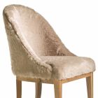 Fratelli Boffi Albertine modern armchair upholstered in faux fur Viadurini