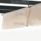 Gazebo in Epoxy Powder Painted Aluminum and Sliding Cloth - Manger Viadurini