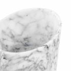 Wine or Champagne Glacette in White Carrara Marble Made in Italy - Ciotti Viadurini