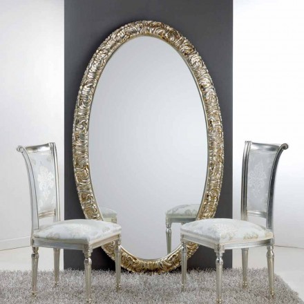Life large oval floor / wall mirror, 114x190 cm Viadurini