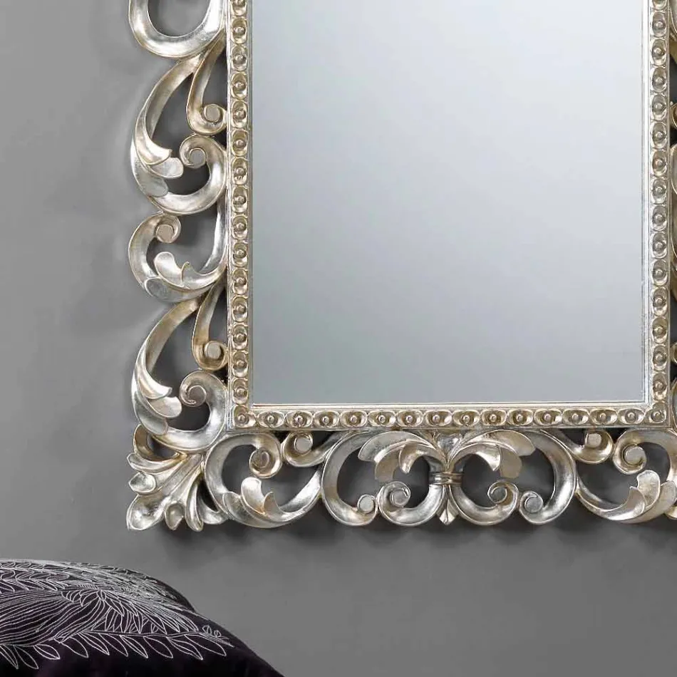 Large vertical wall mirror with Paris decorated frame Viadurini