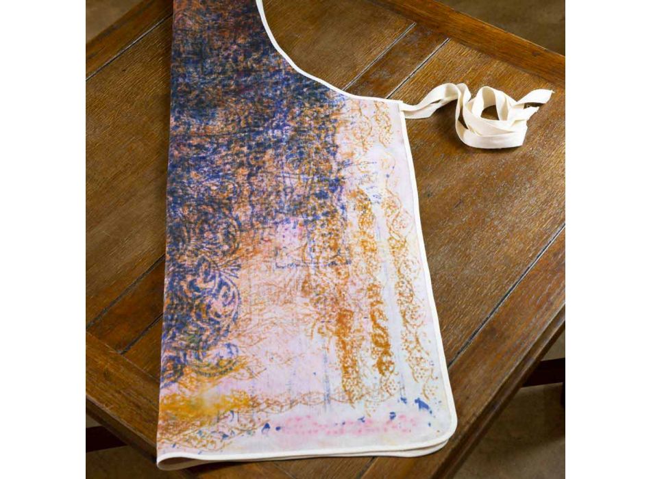 Handmade Apron Handmade Print Single Piece in Cotton - Brands Viadurini
