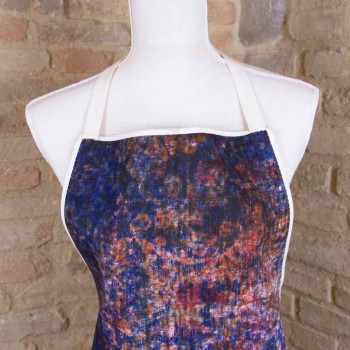 Italian Handcrafted Apron in Cotton with Manual Art Print - Brands