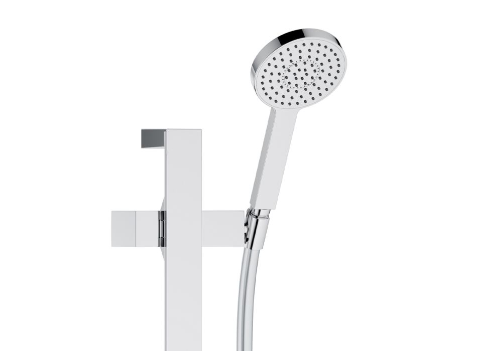 Shower Group Showerhead and Sliding Rail Round or Square Rosette - Erkole