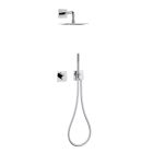 Shower Head and Hand Shower Group with Round or Square Rosette - Kristio Viadurini