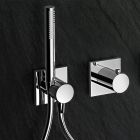 Shower Head and Hand Shower Group with Round or Square Rosette - Kristio Viadurini
