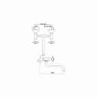 Adjustable Brass Wall Kitchen Washbasin Group Made in Italy - Colmo Viadurini
