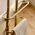 Vintage Design Floor Standing Bathtub Group in Brass Made in Italy - Katerina Viadurini