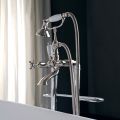 Floor standing bathtub set with towel rail and hand shower Made in Italy - Turin