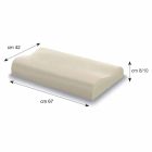Double Wave Pillow in Memory Foam 10 cm high Made in Italy - Nimes Viadurini