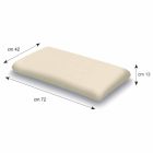 13 cm high Memory Foam pillow Made in Italy - Magnolia Viadurini