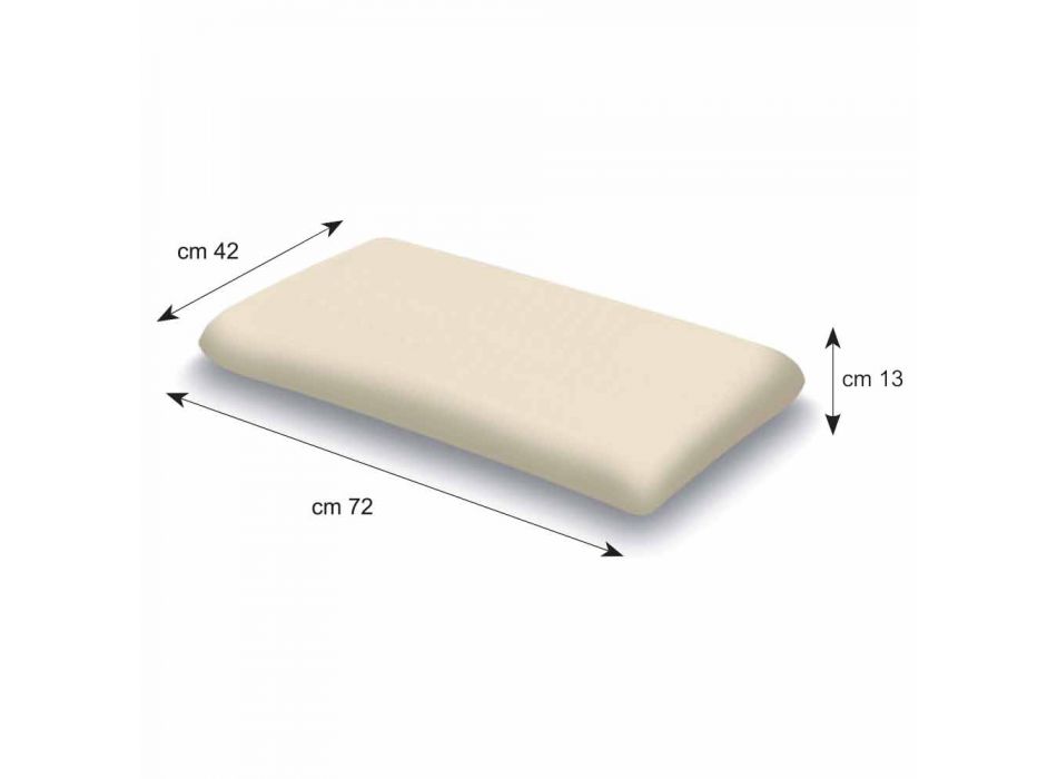 13 cm high Memory Foam pillow Made in Italy - Magnolia Viadurini