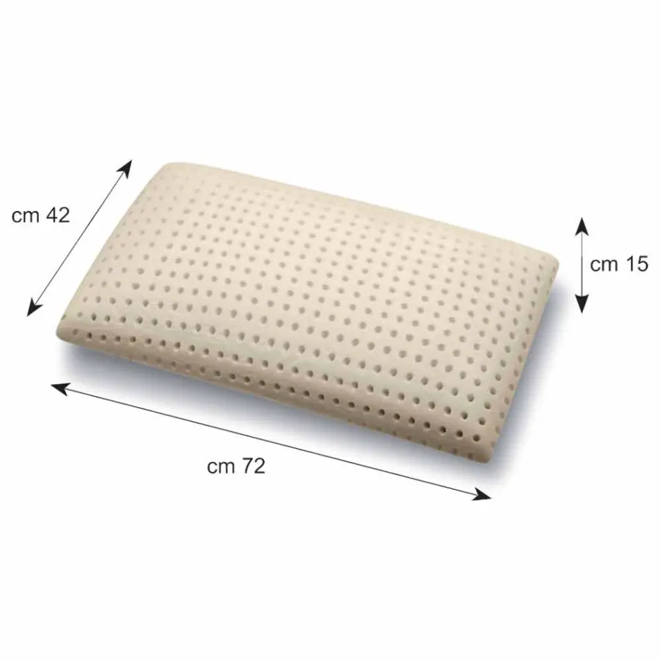 Pillow in Perforated Memory Foam 15 cm high Made in Italy - Toulouse Viadurini