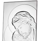 Holy Family Silver Icon Vertical Table Design 2 Sizes - Famisca Viadurini