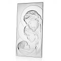 Silver Icon Holy Family Vertical Table Design 2 Sizes - Famisca