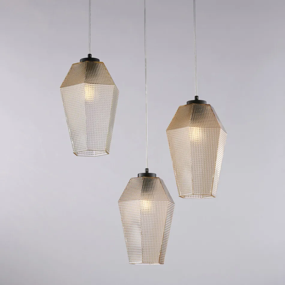 Glass and Metal Designer Lighting Made in Italy for Creating - Libra Viadurini