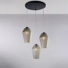 Glass and Metal Designer Lighting Made in Italy for Creating - Libra Viadurini