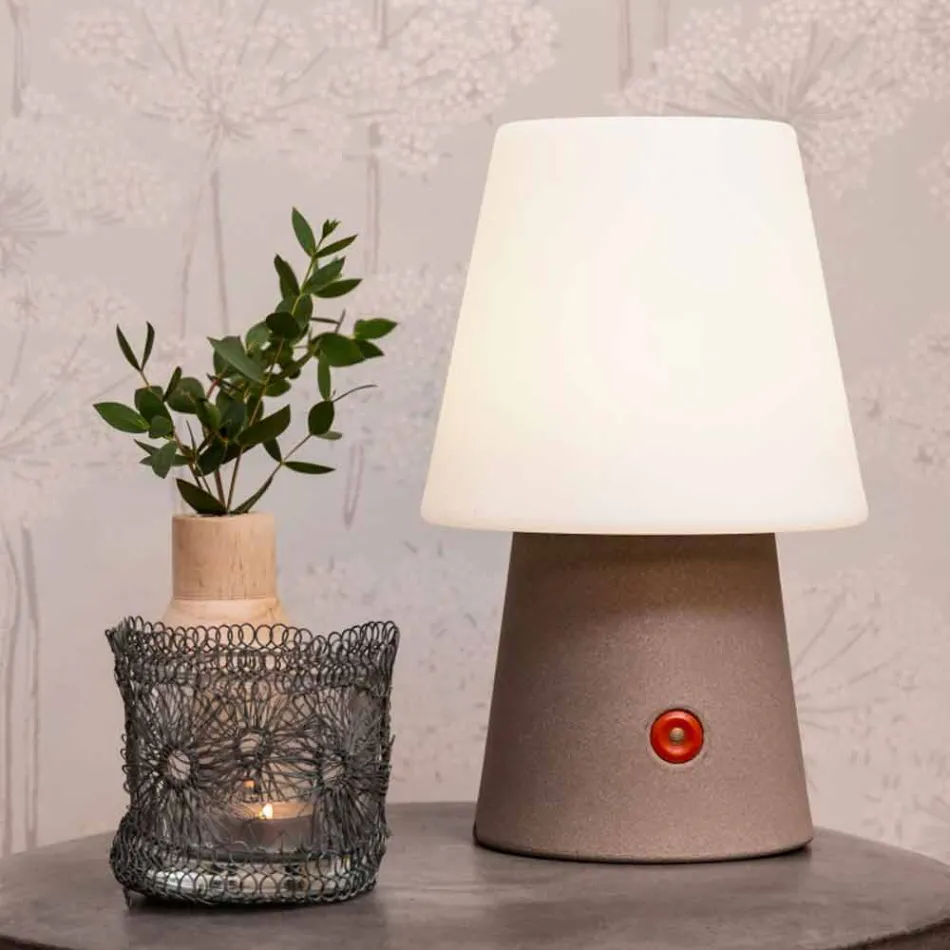 Rechargeable LED Lamp in Colored Plastic for Indoor or Outdoor - Fungostar Viadurini