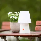 Rechargeable LED Lamp in Colored Plastic for Indoor or Outdoor - Fungostar Viadurini