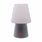 Rechargeable LED Lamp in Colored Plastic for Indoor or Outdoor - Fungostar Viadurini