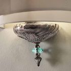Classic Italian Artisan Glass Wall Lamp with Lampshade - Magrena Viadurini