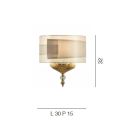 Classic Italian Artisan Glass Wall Lamp with Lampshade - Magrena Viadurini