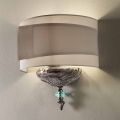 Classic Italian Artisan Glass Wall Lamp with Lampshade - Magrena