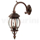 Vintage Style Outdoor Wall Lamp in Aluminum Made in Italy - Leona Viadurini