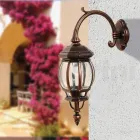 Vintage Style Outdoor Wall Lamp in Aluminum Made in Italy - Leona Viadurini