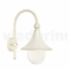 White aluminum wall lamp made in Italy, Anusca Viadurini